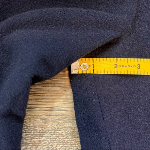 100% Cashmere Made in USA Mark Shale Navy Blue 2 Button Jacket Men’s M size 40 - Picture 6 of 13
